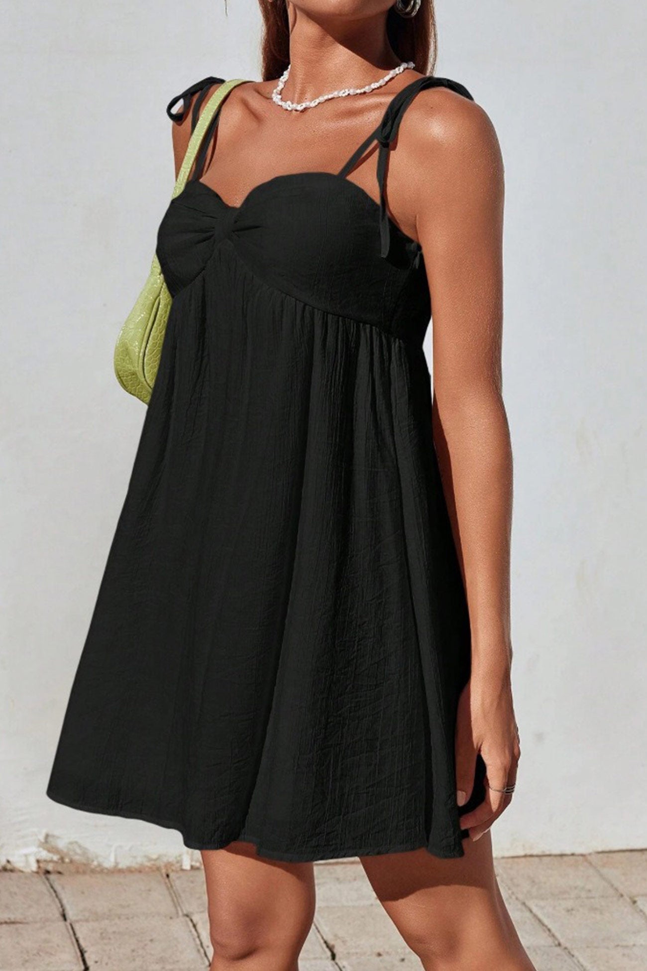 Bow Tie up Cami Mini Dress