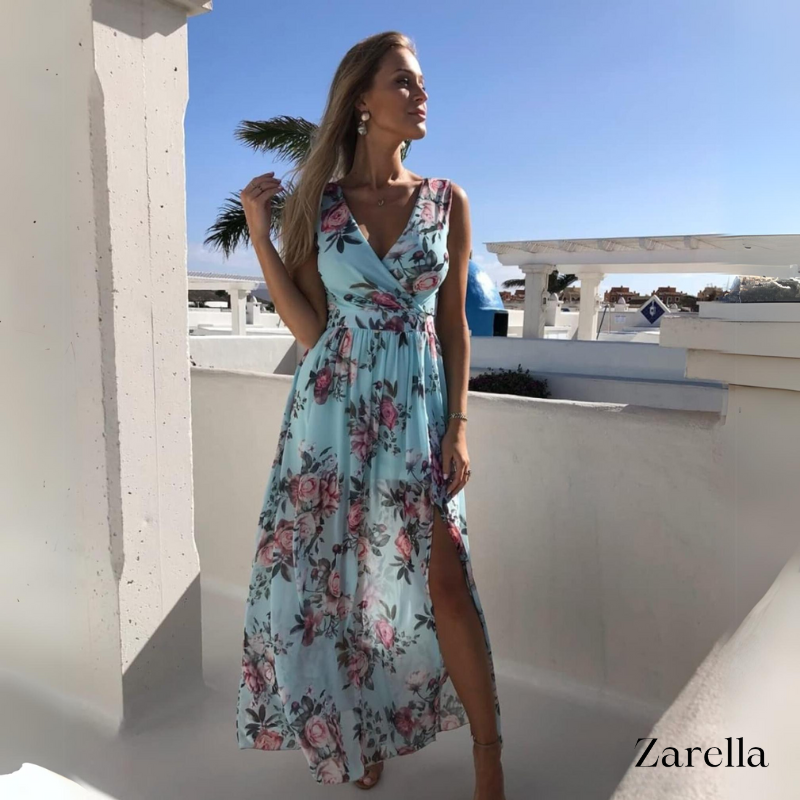 Rebeca Aesthetic Women's Summer Maxi Dress with Print Designer Edit