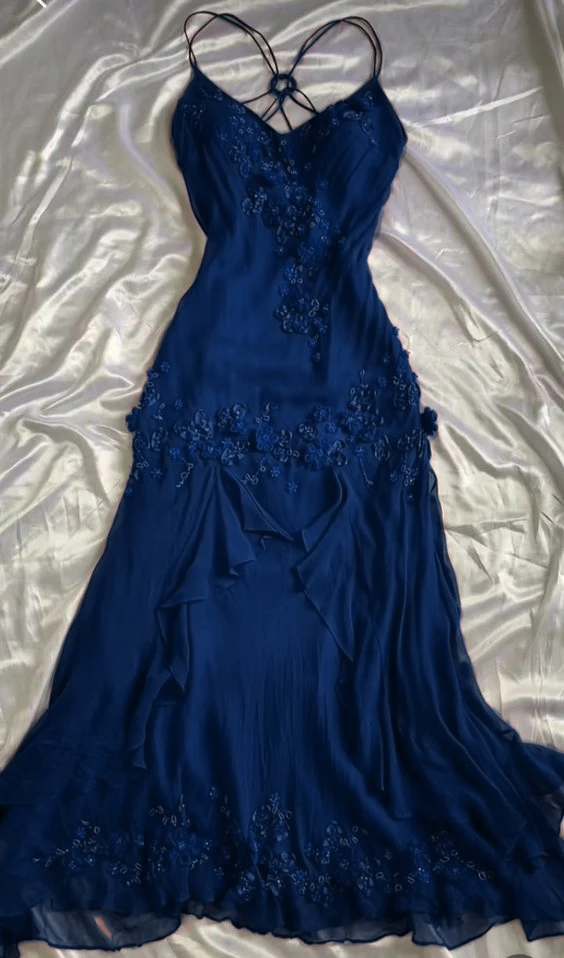 Vintage Sheath Spaghetti Straps Burgundy Long Prom Dress Evening Dresses With Beads fg6714 - View 6 | VelvetHem