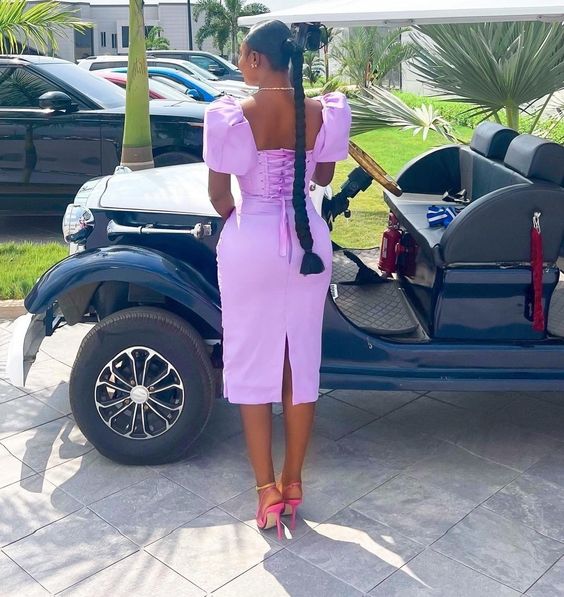 Simple lilac evening dresses, prom dress