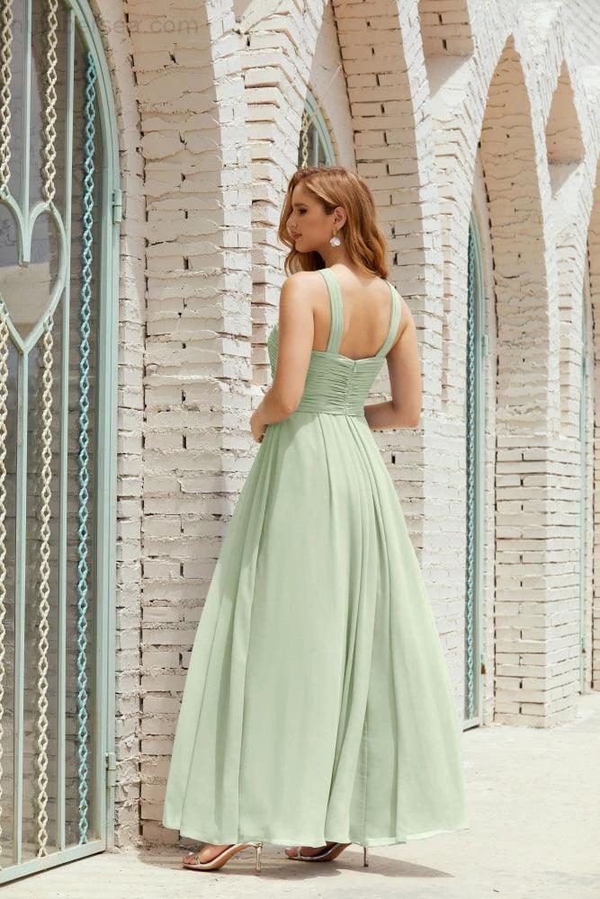 Halter Bridesmaid Dresses Formal Cocktail Prom Gown 28015 (ZD16956)