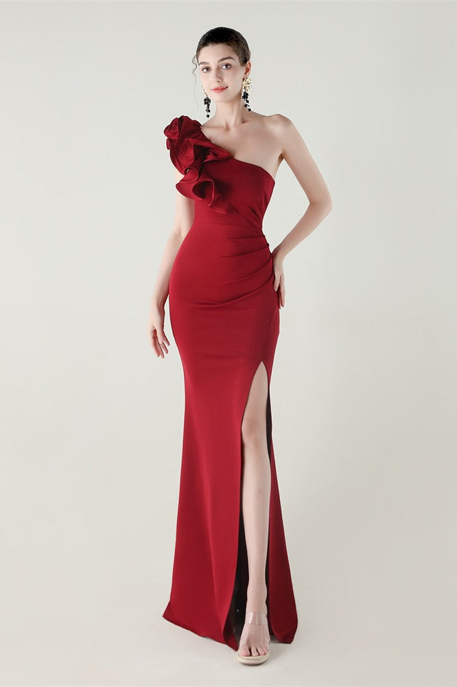 Contemporary Ruffled Floral One Dress for Modern Fashion Wear