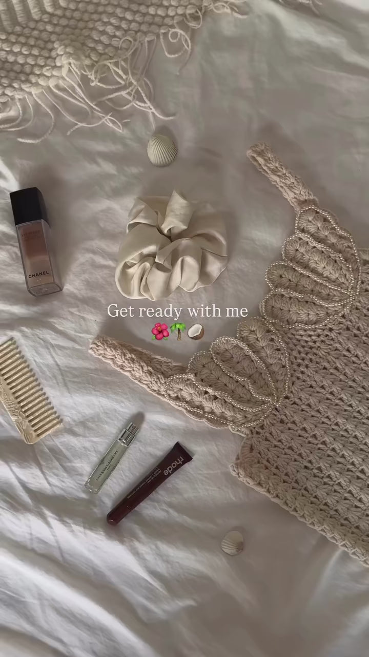 Isla - Crochet Knit Bodycon Mini Dress