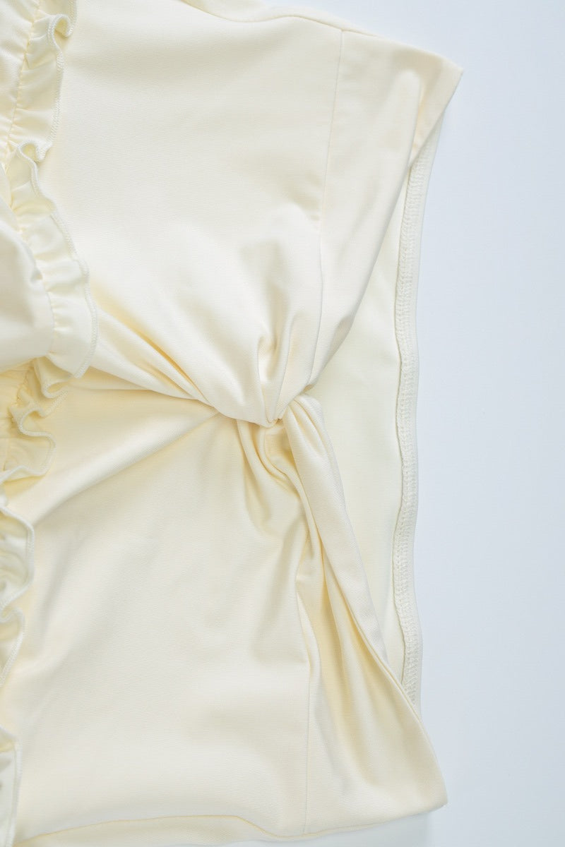 Modern Sleeveless Halter Twist Dress for Modern Fashion Wear