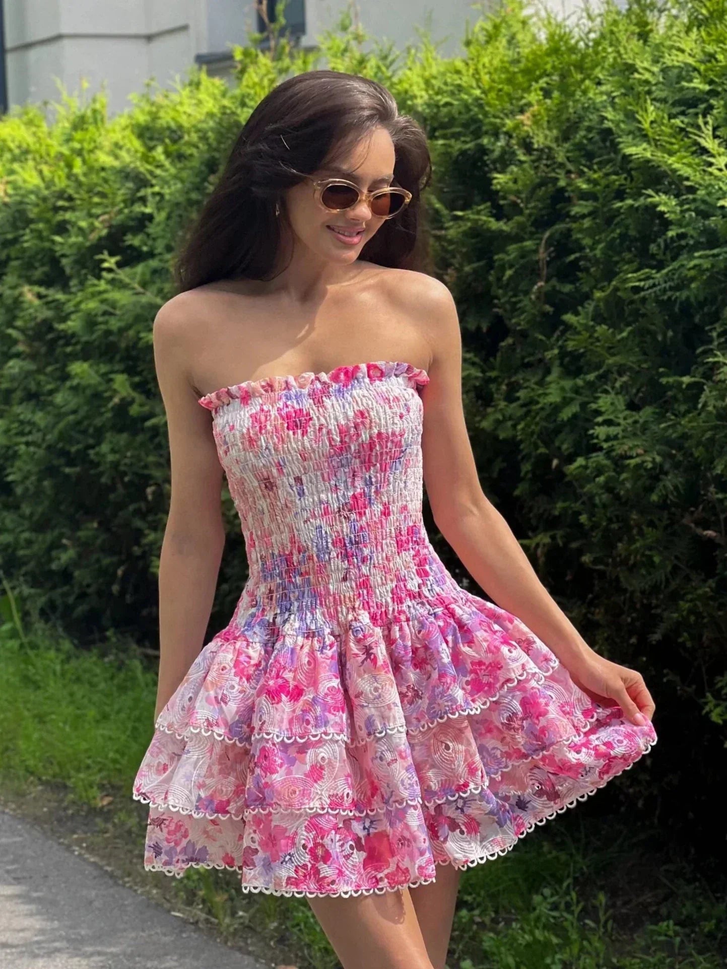 Rania Elegant Frilled Dress