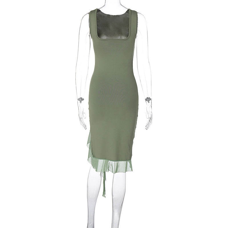 Mezuna Midi Dress Green