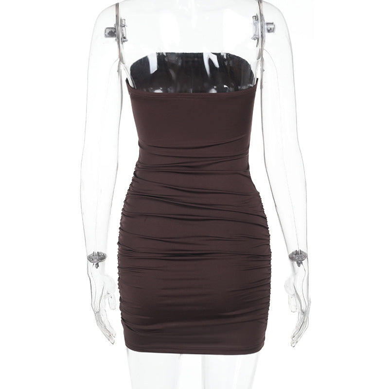 Castro Mini Dress Brown