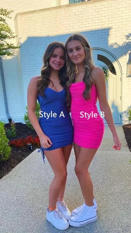 Lovely Spaghetti Straps Short Homecoming Dress Party Dress Y1911 by simplepromdress