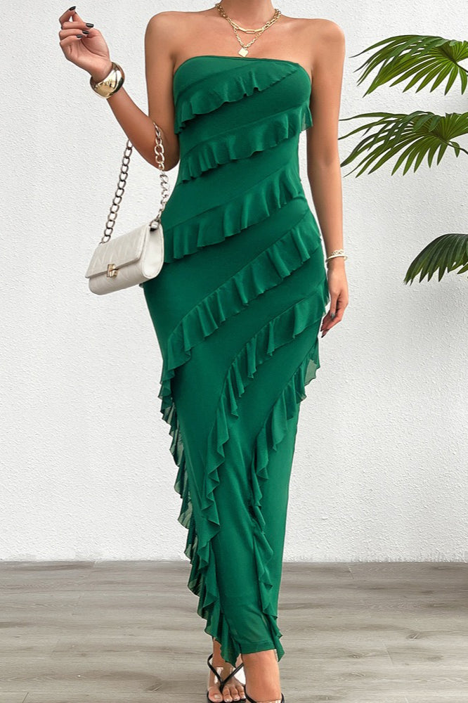 Fitted Strapless Work Dress - View 9 | VelvetHem