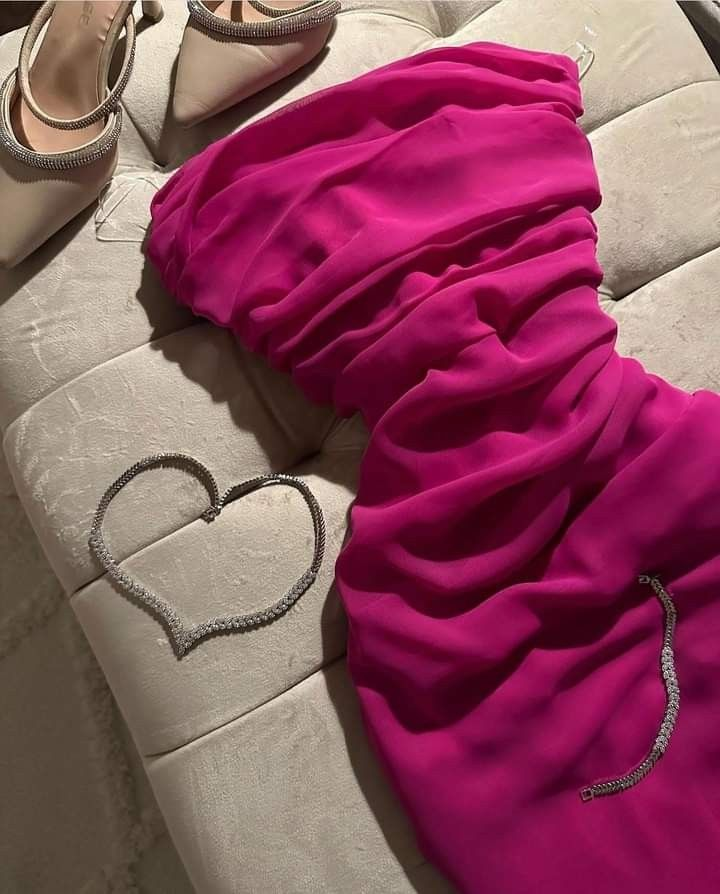 Sexy Hot Pink Chiffon Bodycon Homecoming Dress Cocktail Dress - VelvetHem