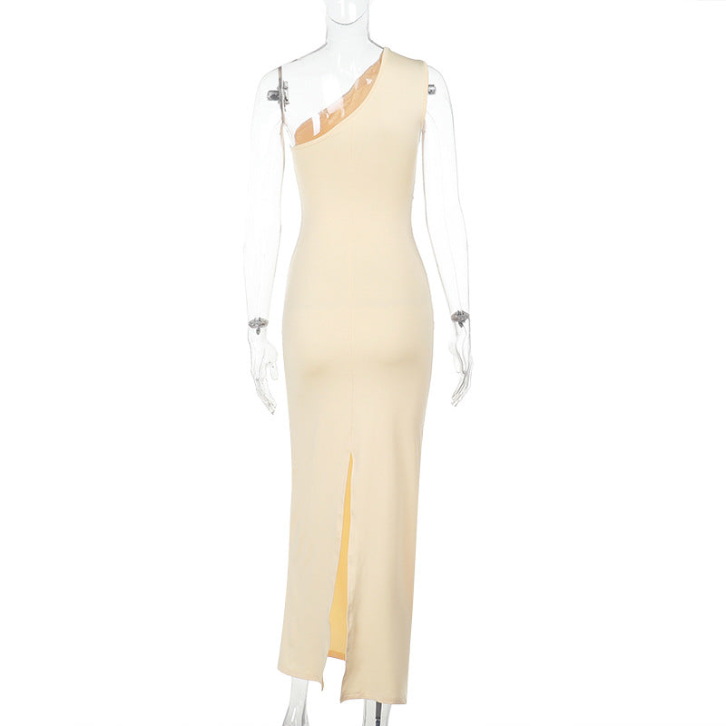 Zuma Assymetrical Dress Yellow