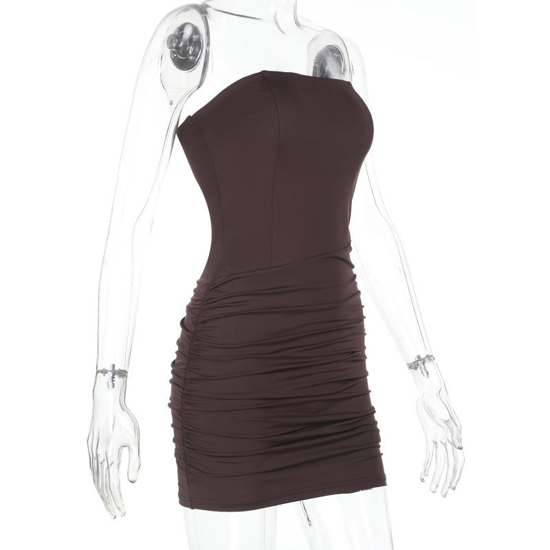 Castro Mini Dress Brown