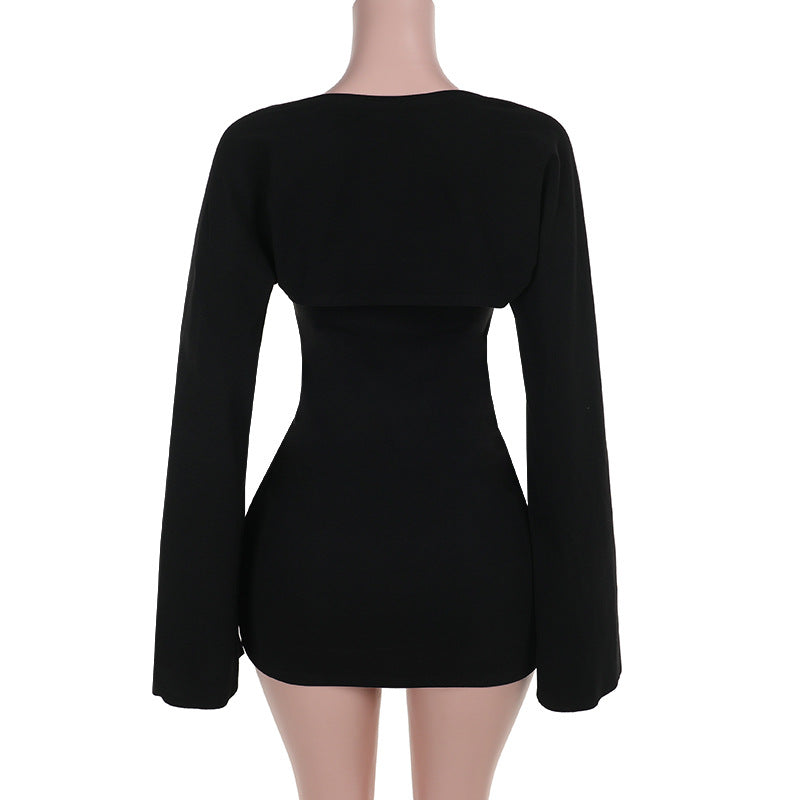 Midnight Muse Mini Dress Black