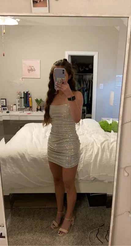 Sexy Shiny Dress Short Homecoming Dress Y1908 by simplepromdress