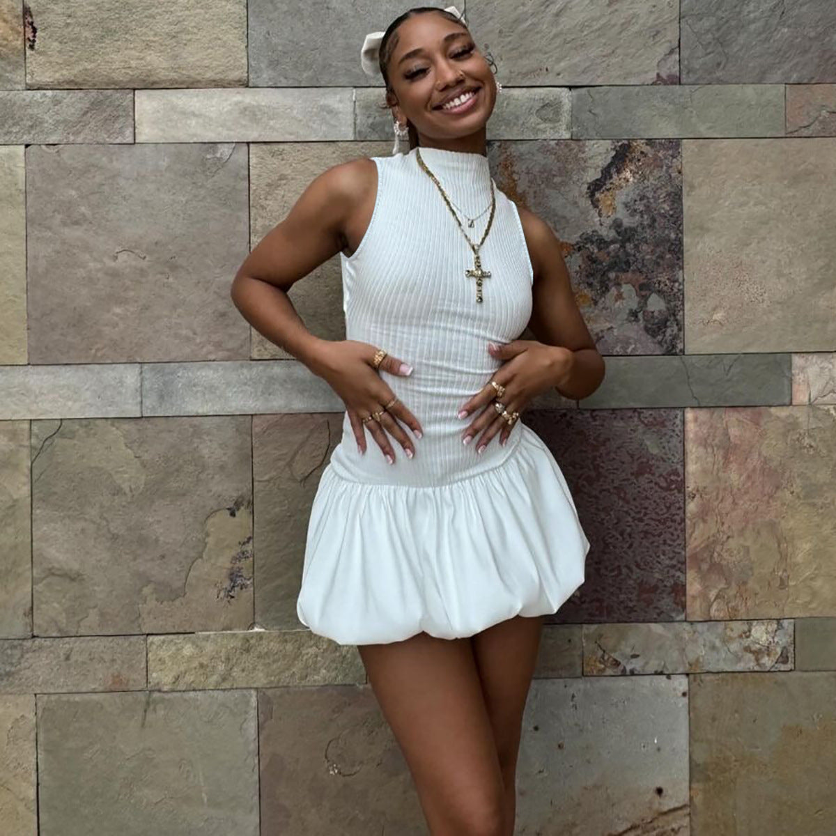 Bliss Mini Dress White