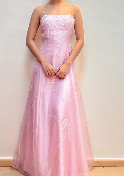 long prom dress pink evening gown fg6910 - View 2 | VelvetHem