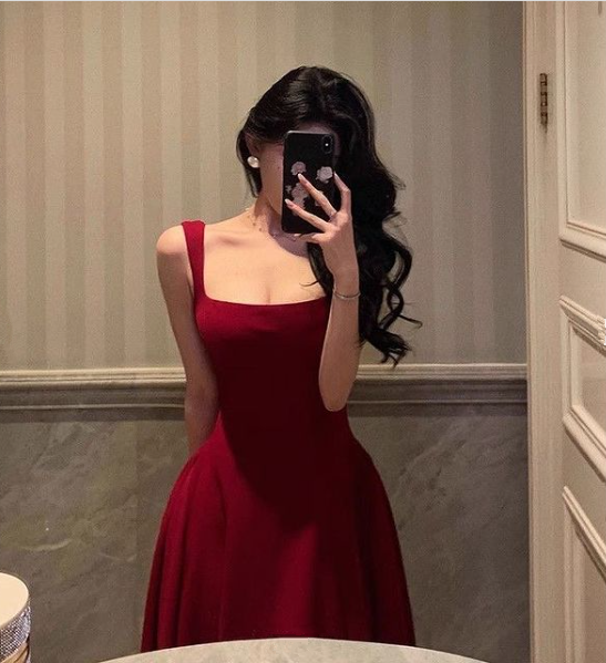 A-line Burgundy Prom Gown Party Dresses fg6877 - View 4 | VelvetHem