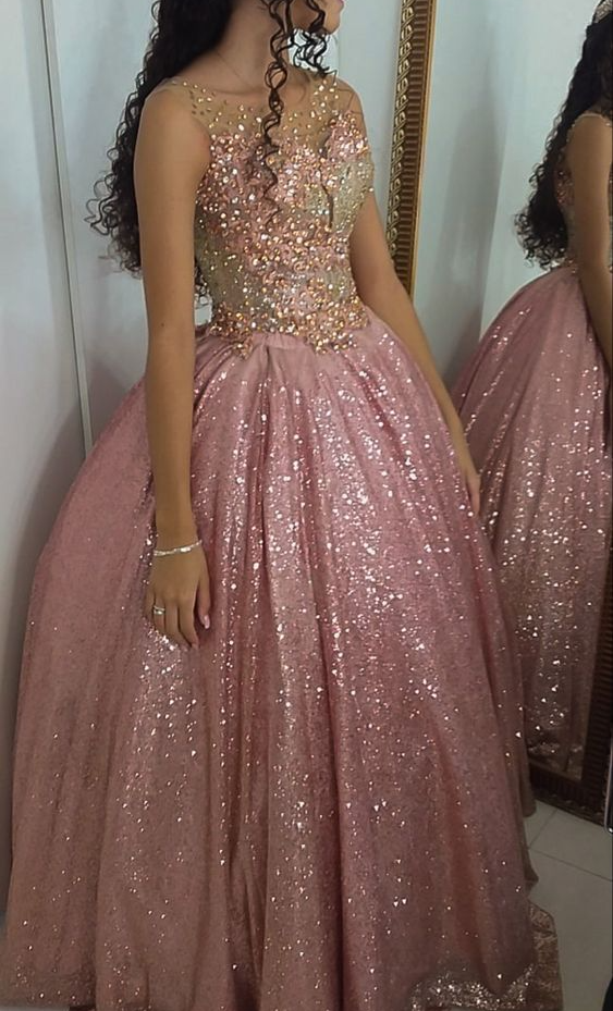 Pink Quinceanera Dress Ball Gown Sweet 15 16 Evening Dress fg6852 - View 2 | VelvetHem