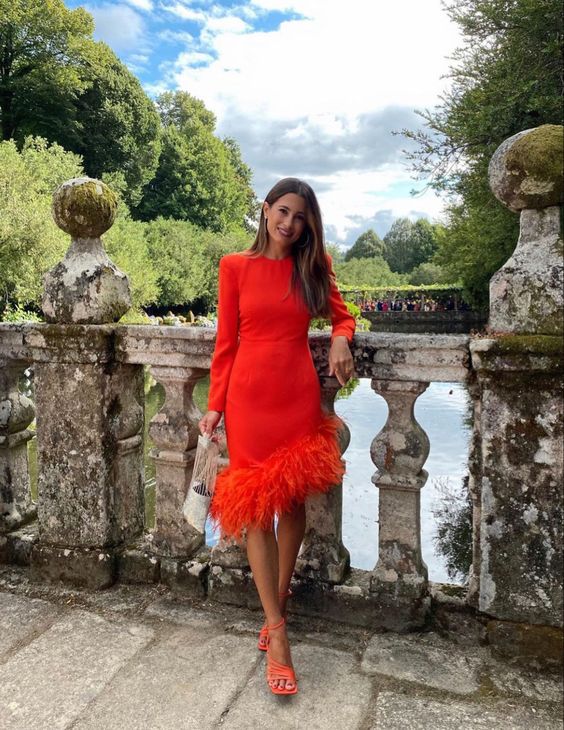 Orange Elegant Cocktail Dresses Short Prom Dress