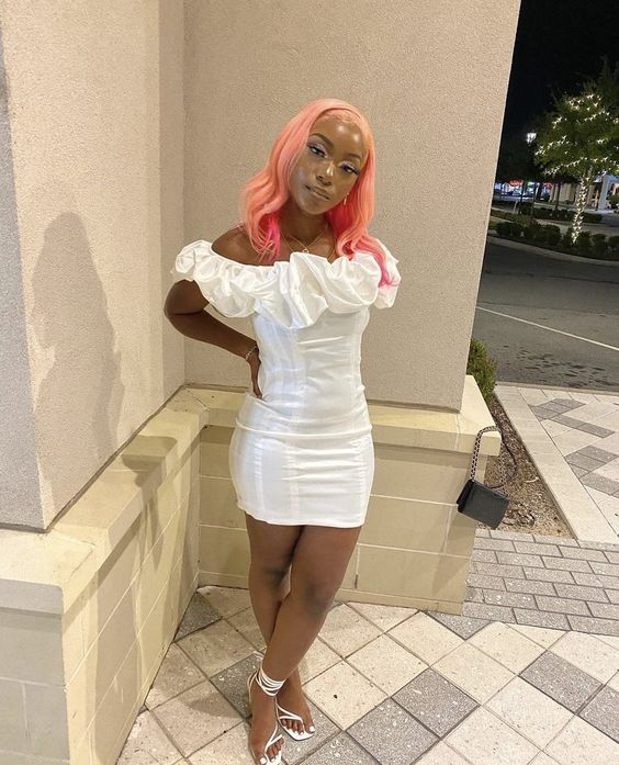 White Homecoming Dress Short Prom Dress,Short Party Dress