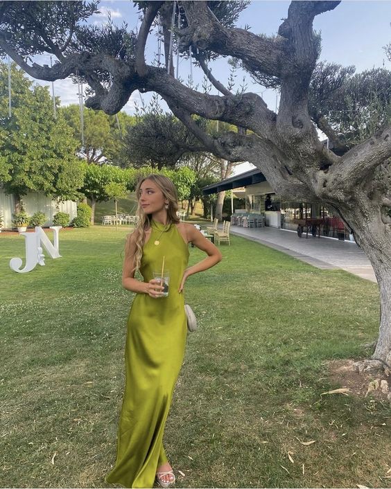 Green Long prom dress Evening Gown Party Dress - VelvetHem