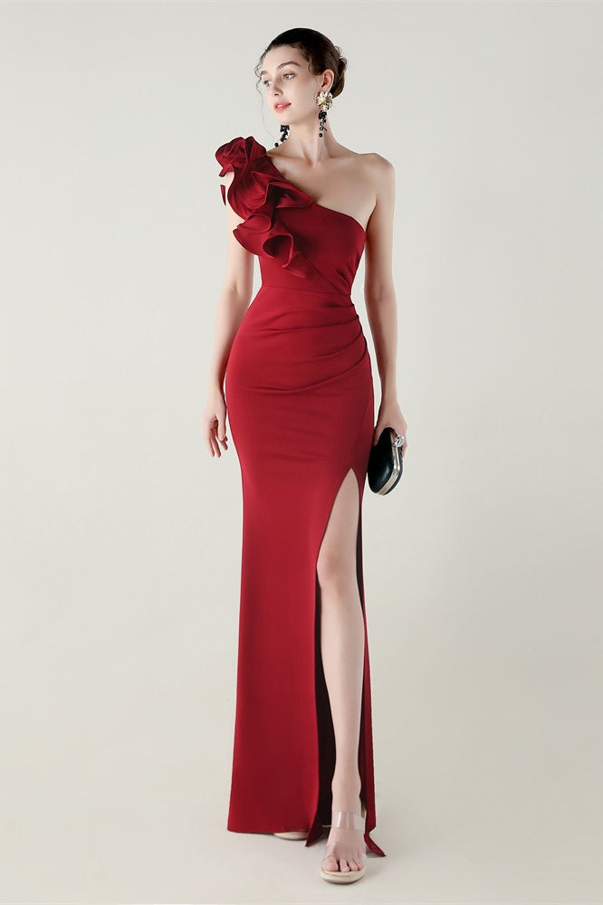 Contemporary Ruffled Floral One Dress for Modern Fashion Wear