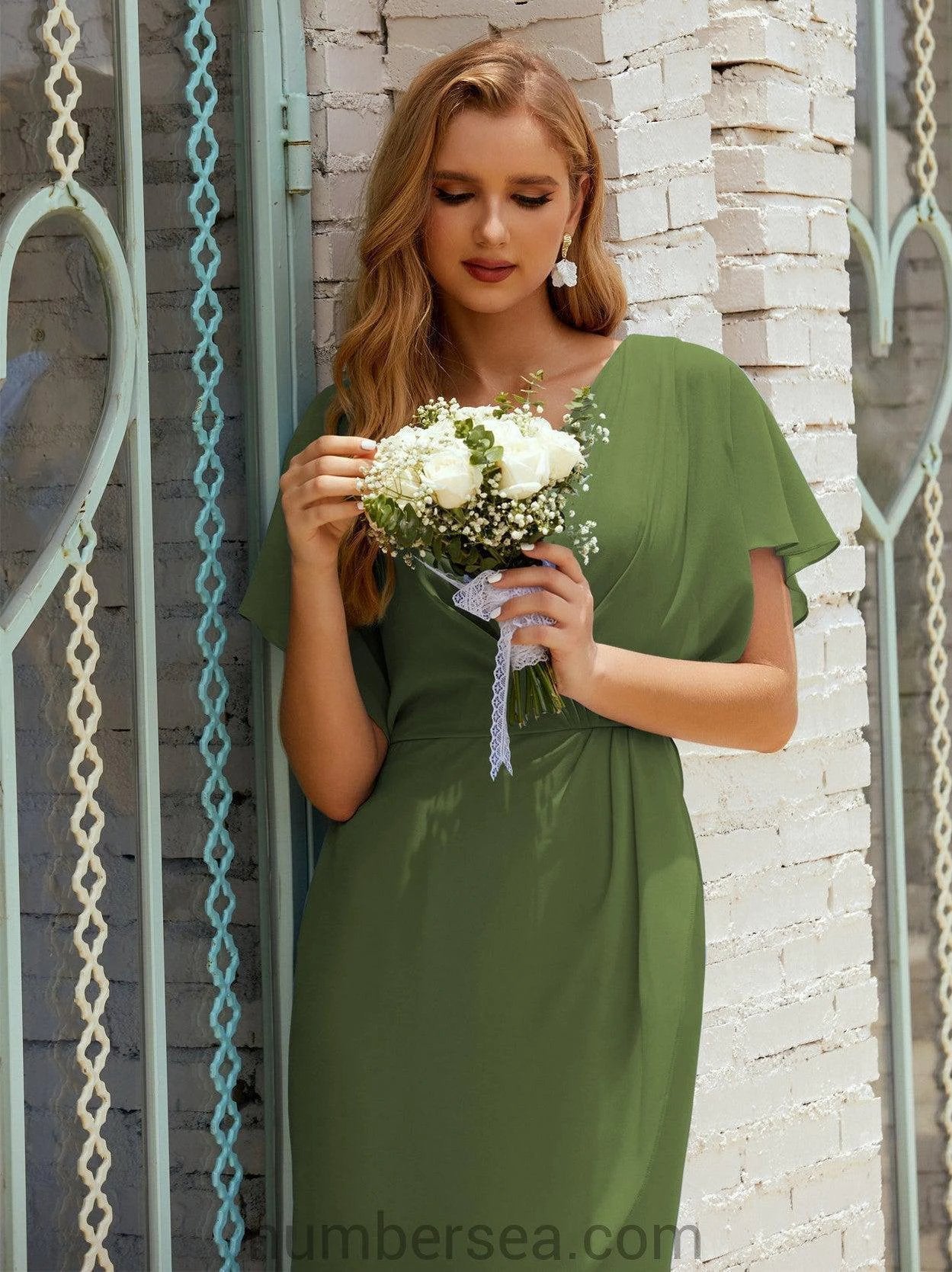 Homecoming Dresses Knee Length Sleeveless Prom Gowns 28021 (ZD16955)