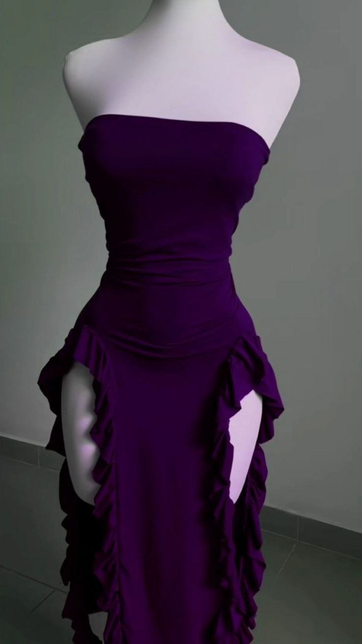 Sexy Sheath Slit Prom Dress Party Dress - View 3 | VelvetHem