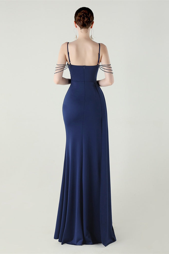Satin Spaghetti Strap Premium Dress for Streetwear Style