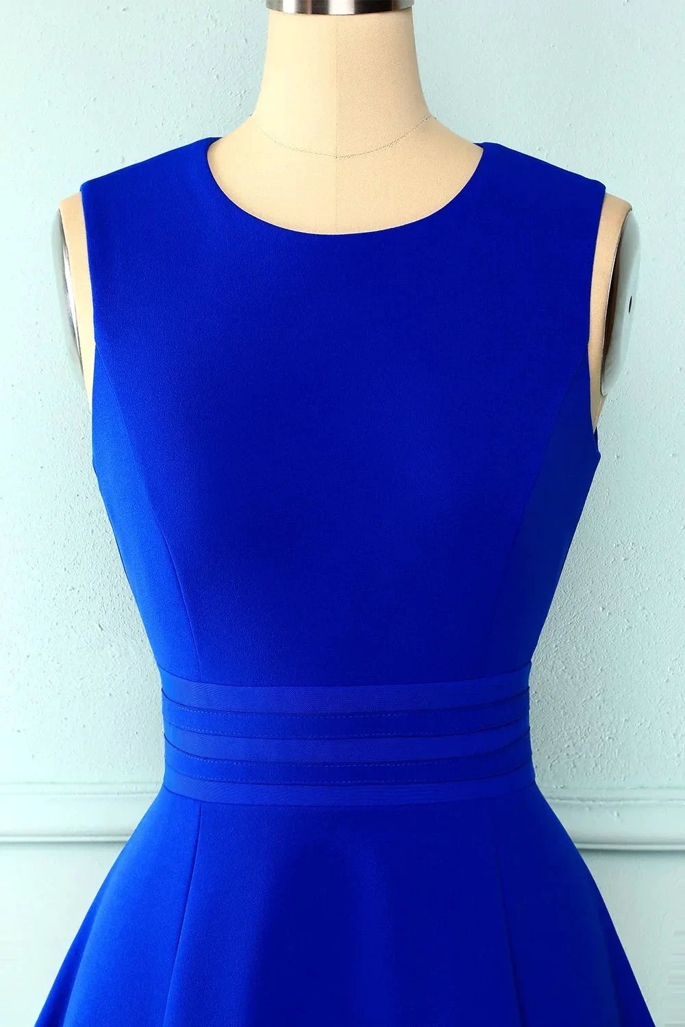 Cute Royal Blue Short Homecoming Dress 8th Graduation Dress (ZD12514)