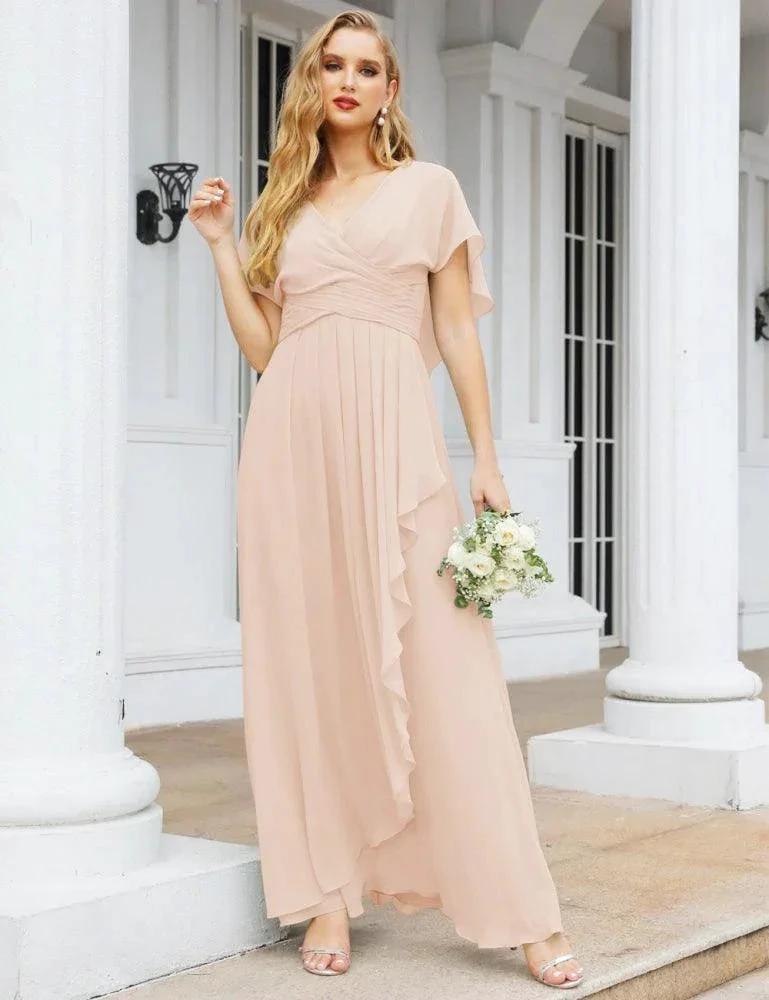 Numbersea Bridesmaid Dresses Backless Formal Prom Gowns for Evening Party Mother of The Bride Dress 28040 by numbersea