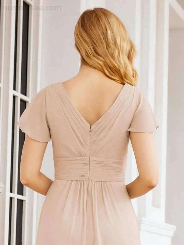 ZapDress Formal Prom Gowns for Mother of The Bride Cap Sleeves Bridesmaid Dress 28047 (ZD16958)