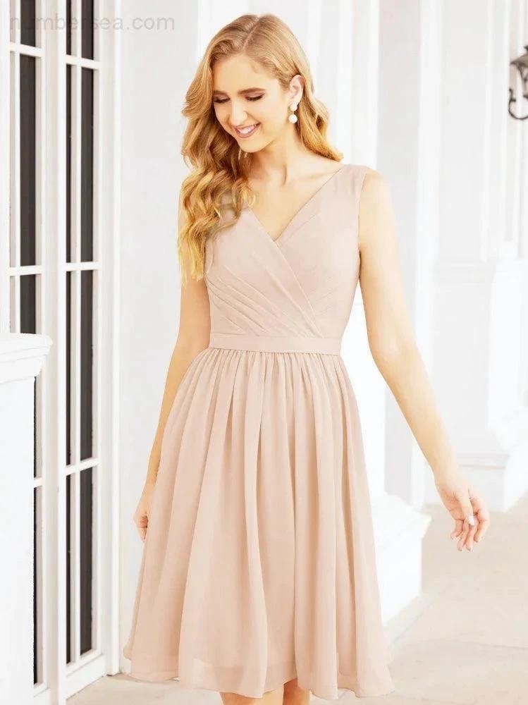 ZapDress Homecoming Dresses Knee Length Skirt V Back 28062 (ZD16943)