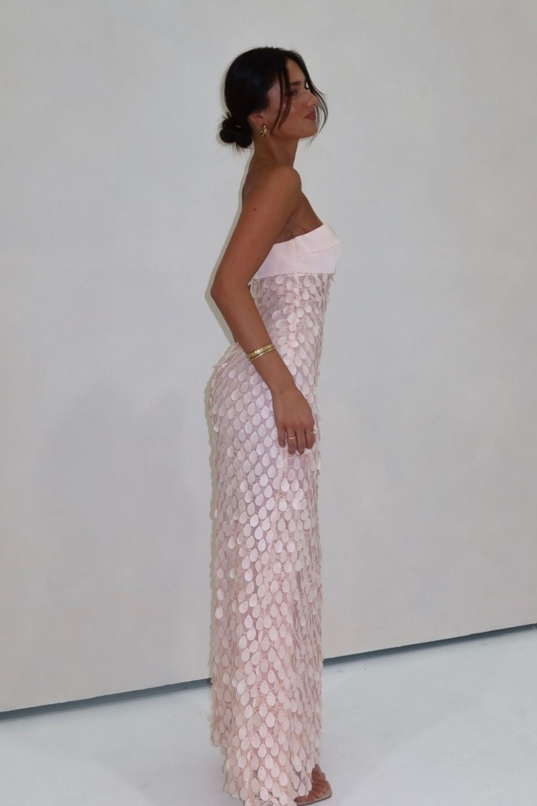 Chic Sheath Sweetheart Blue Long Prom Dress with Sequins - View 10 | VelvetHem