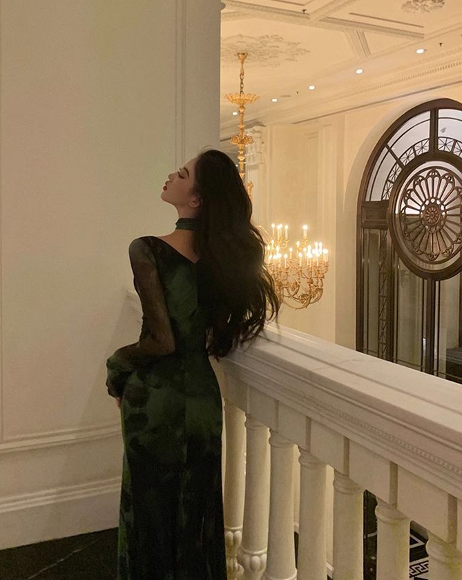 Chic Sheath Square Neckline Long Sleeves Green Long Prom Dresses Birthday Dress fg7033 - View 6 | VelvetHem