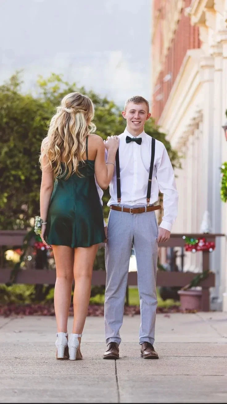 Green Spaghetti Straps Homecoming Dress Green Birthday Party Dress (ZD12679)
