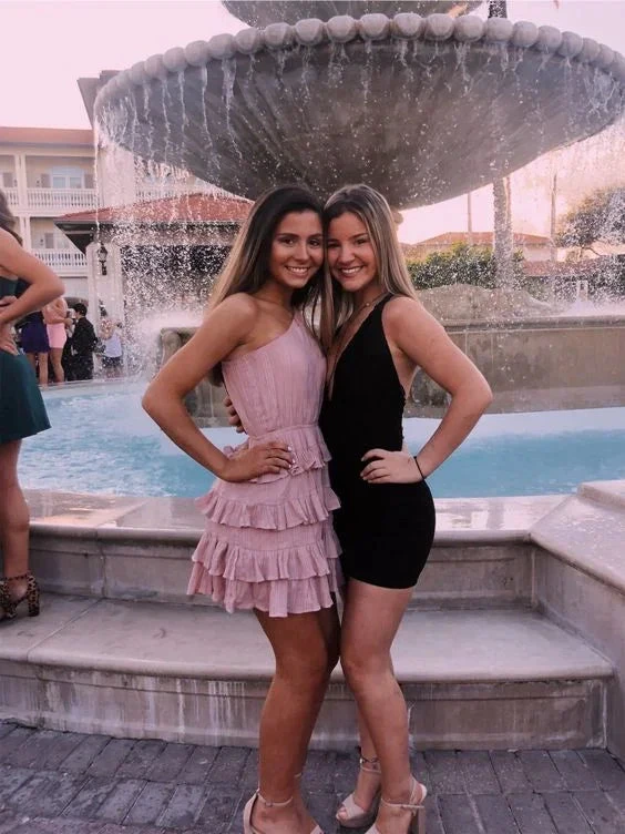 Lovely Homecoming Dress With Pleats Graduation Dress For Junior (ZD12259)