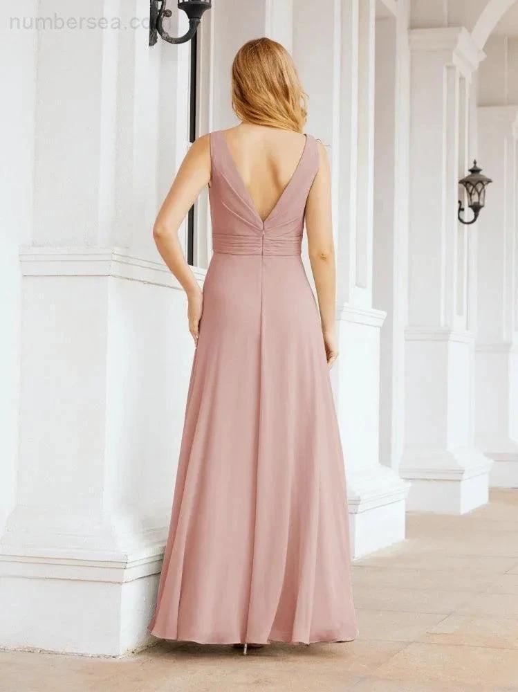ZapDress Bridesmaid Dresses for Wedding Ruffles Long Formal Prom Gowns 28039 (ZD16999)
