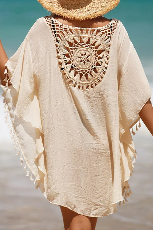 Crochet Cover Up Dress with Contemporary Everyday Styling