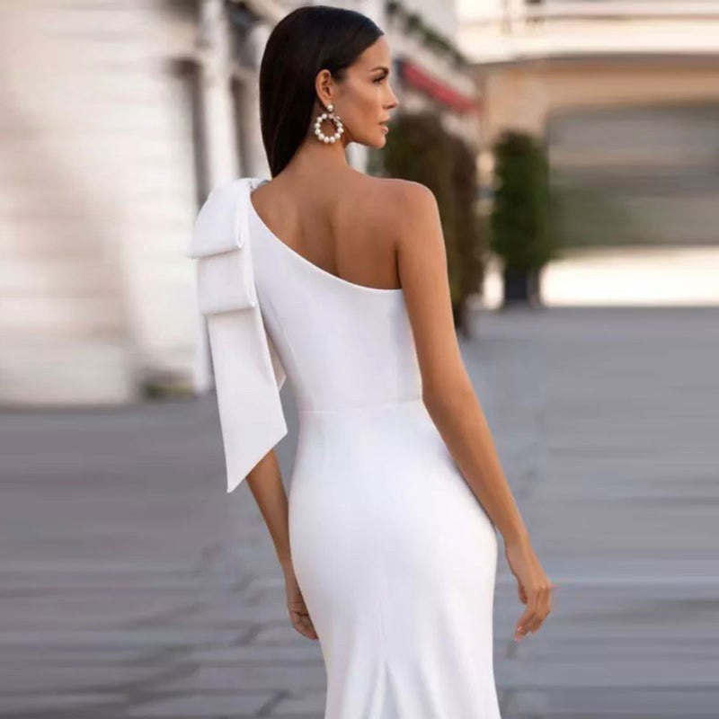 Rocío Premium Fashion Fishtail Wedding Dress Slimming Shoulder Statement Occasion Edit