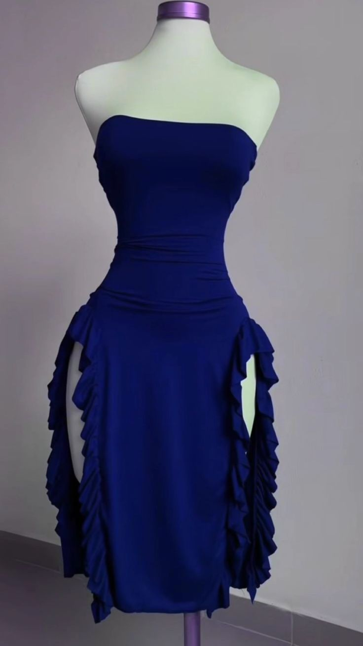 Sexy Sheath Slit Prom Dress Party Dress - View 4 | VelvetHem
