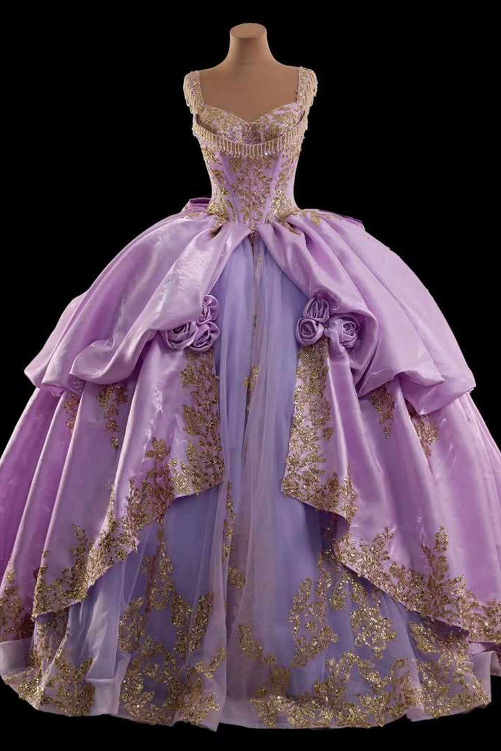 Retro Style A Line Sweetheart Purple Quinceanera Dress with Appliques Criss Cross Back - VelvetHem