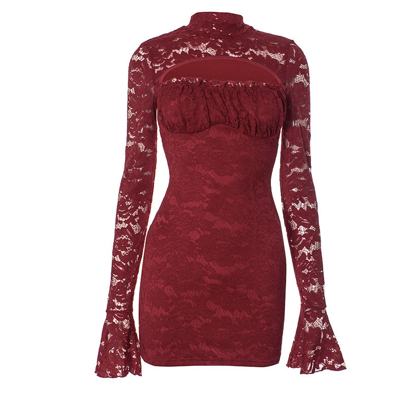 Ingram Mini Dress Maroon