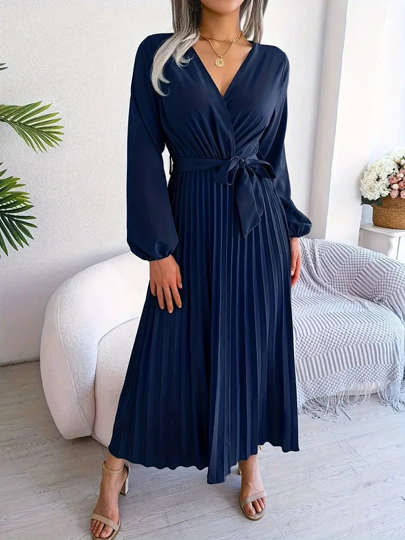 Carlota Boutique Pleated Midi Dress Statement Occasion Edit