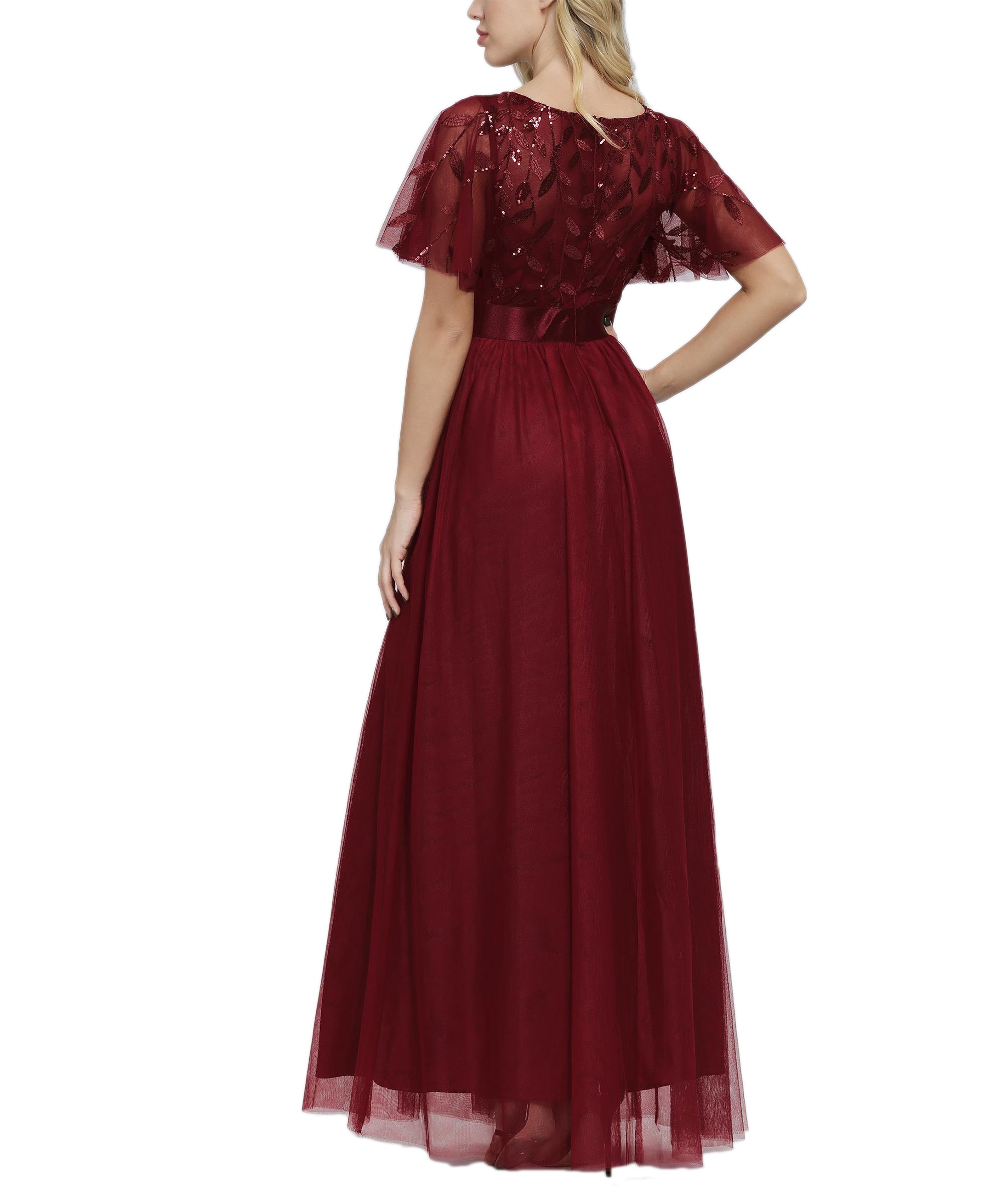 A Line Empire Elegant Party Wear Prom Dress