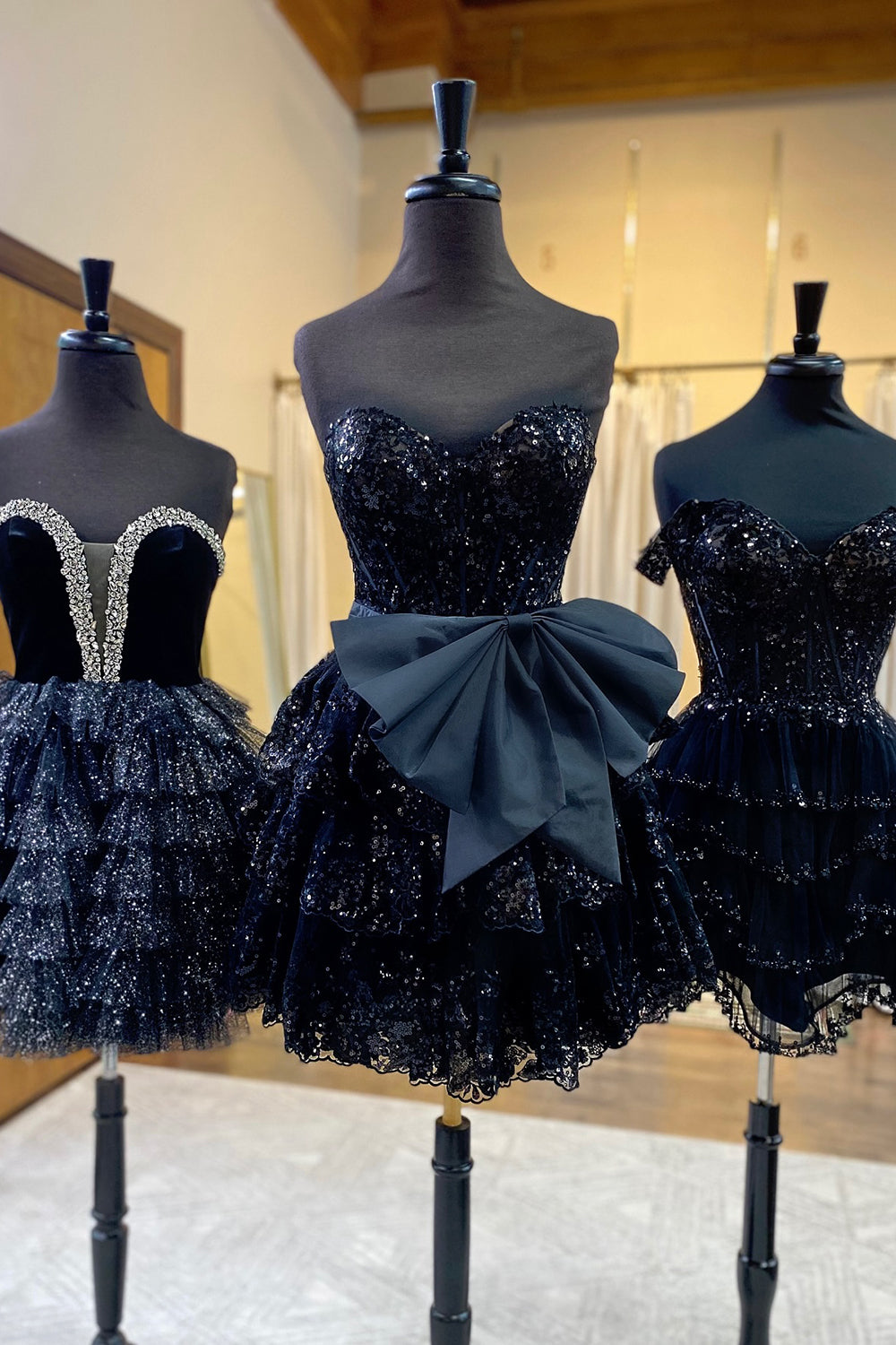A Line Red Homecoming Dresses Strapless Corset Short Cocktail Dresses with Bow