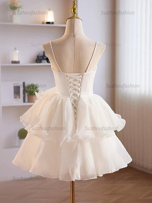 Suzhoufashion A-Line Ruffles Tiered Short Homecoming Dress
