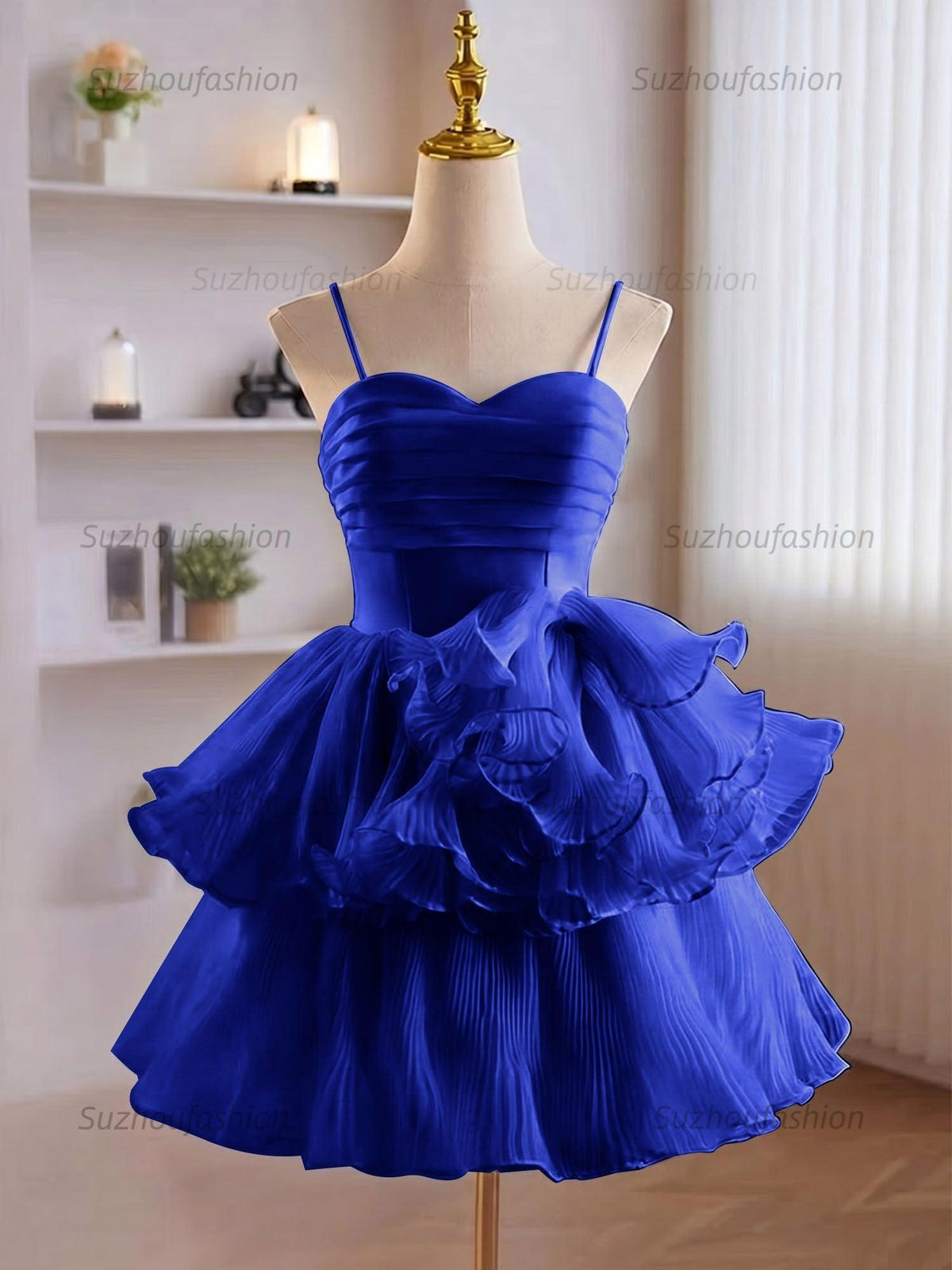 Suzhoufashion A-Line Ruffles Tiered Short Homecoming Dress