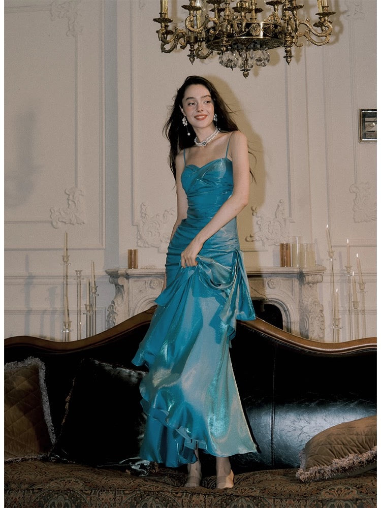 Chic Green Straps Sweetheart Long Formal Dress, Green Prom Dress Evening Dress fg6521 - View 6 | VelvetHem