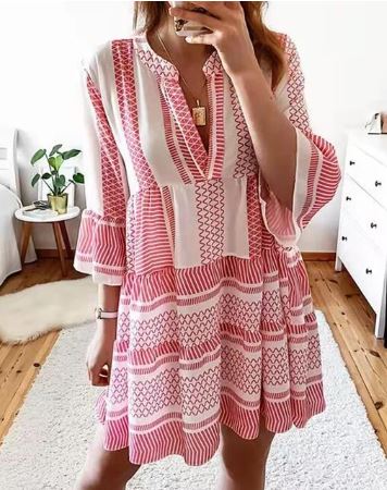 Fiora Luxe Mid Length Dress with Bell Sleeves Premium Wardrobe Essential